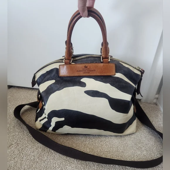 Dooney & Bourke Zebra Florentine Satchel - Picture 1 of 5